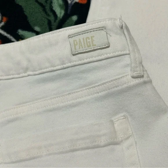 Paige- Jolie Cargo Pants Straight Leg in Crisp White Sz: 28 - Picture 7 of 7